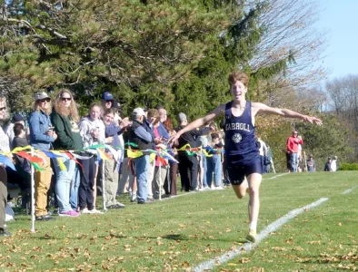 BC’s Knobloch celebrates birthday by finishing first